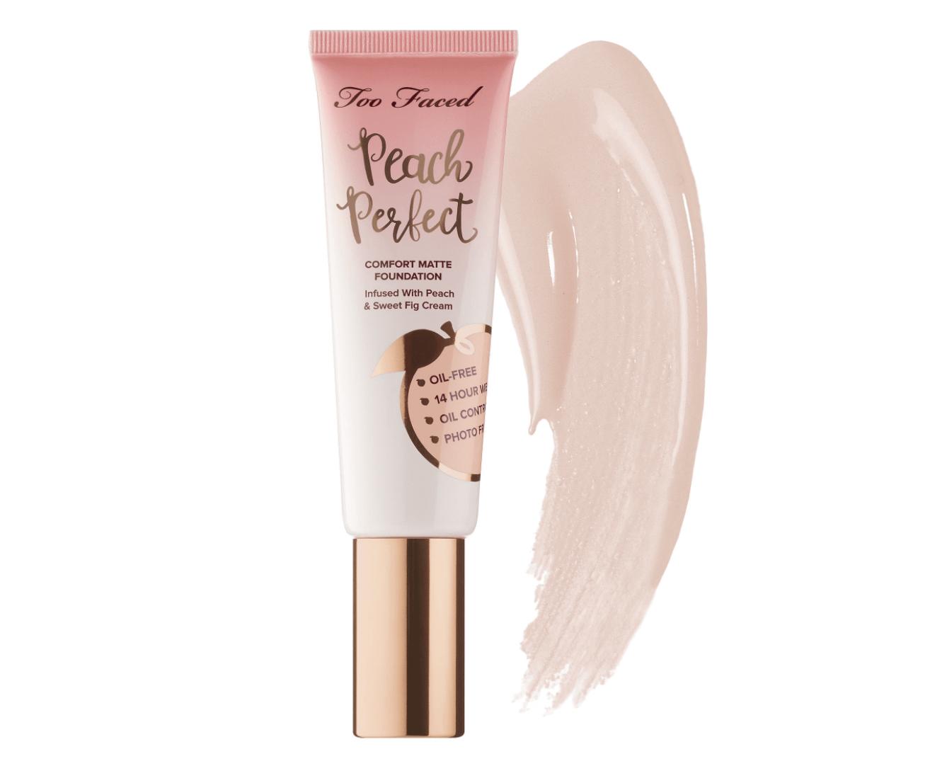 Too Faced Peach Perfect Comfort Matte Foundation Seashell