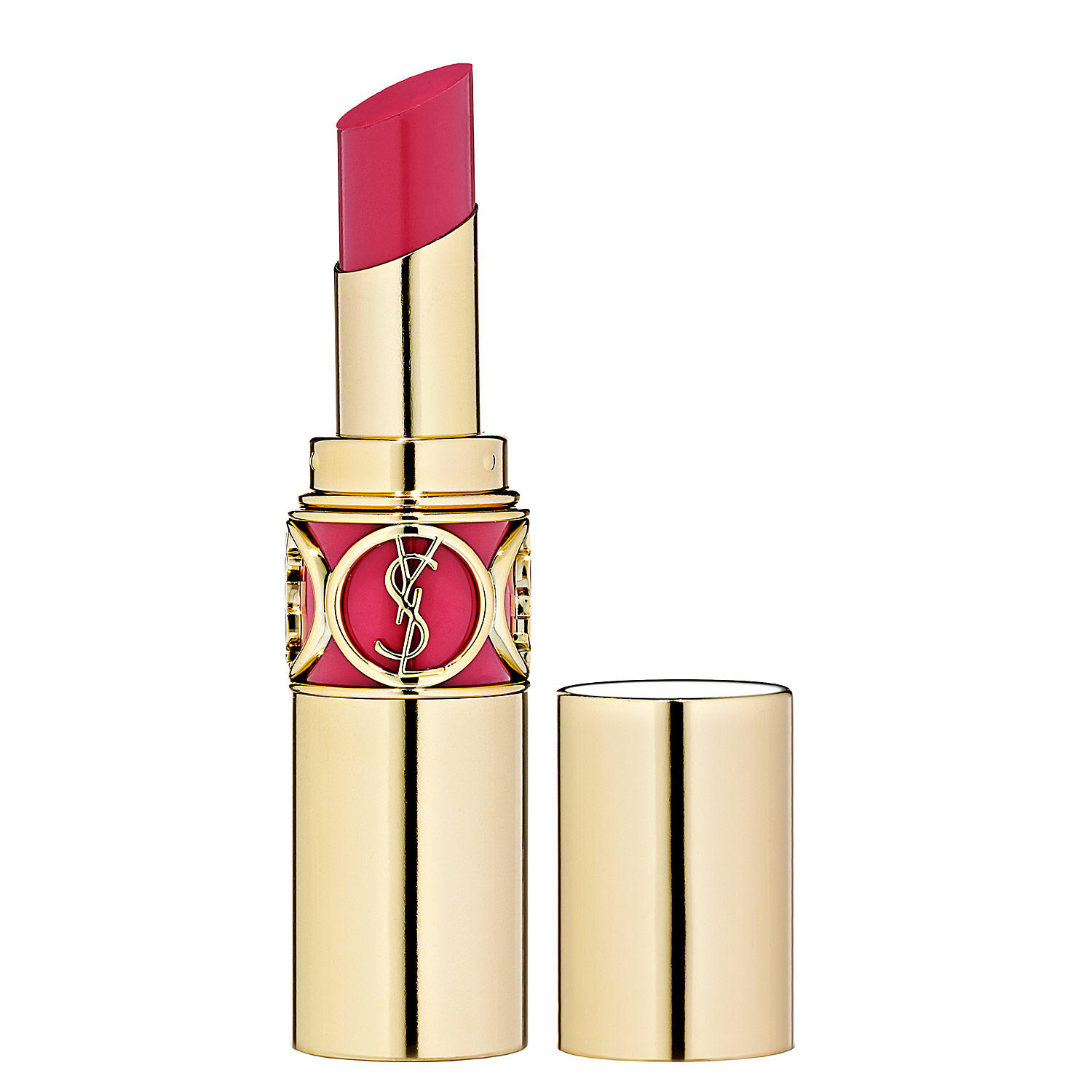 YSL Rouge Volupte Shine Lipstick Fuchsia In Excess 5