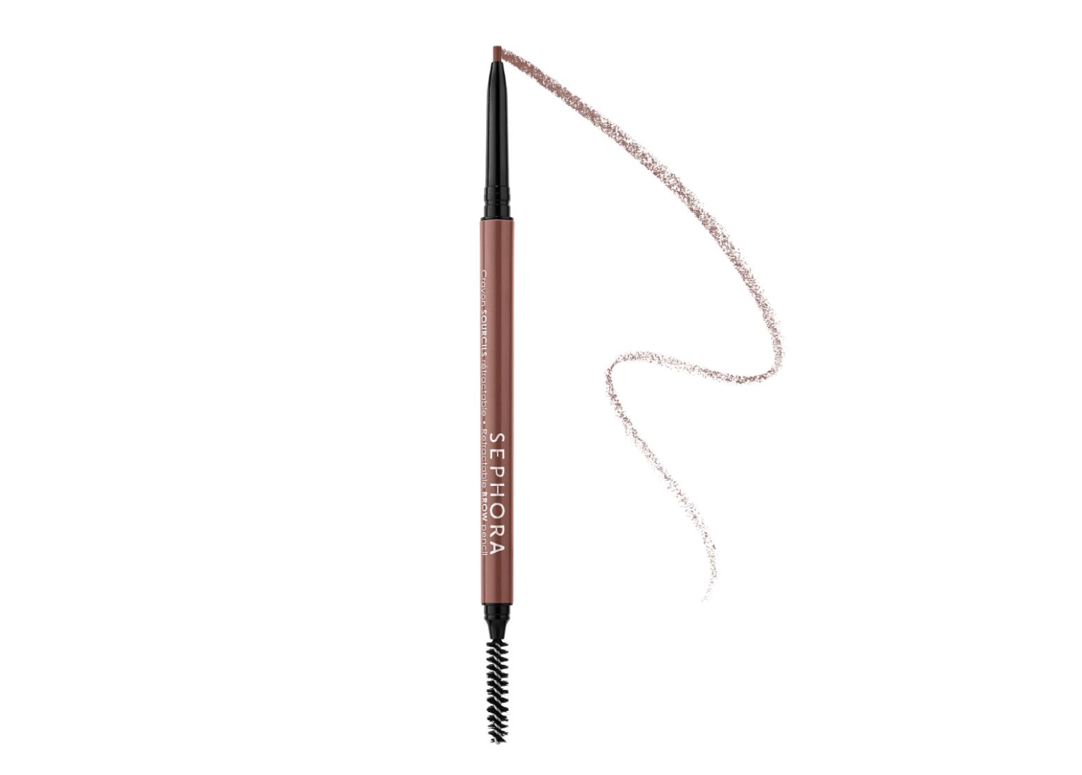 Sephora Retractable Brow Pencil Waterproof Nutmeg Brown 02