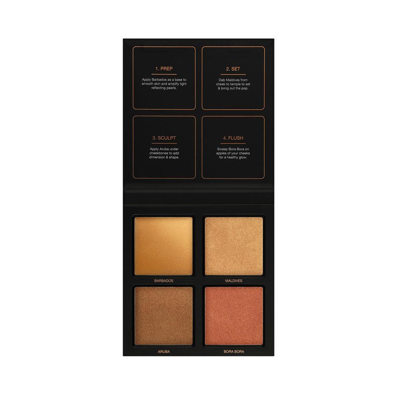 Huda Beauty 3D Highlighter Palette Bronze Sands #1