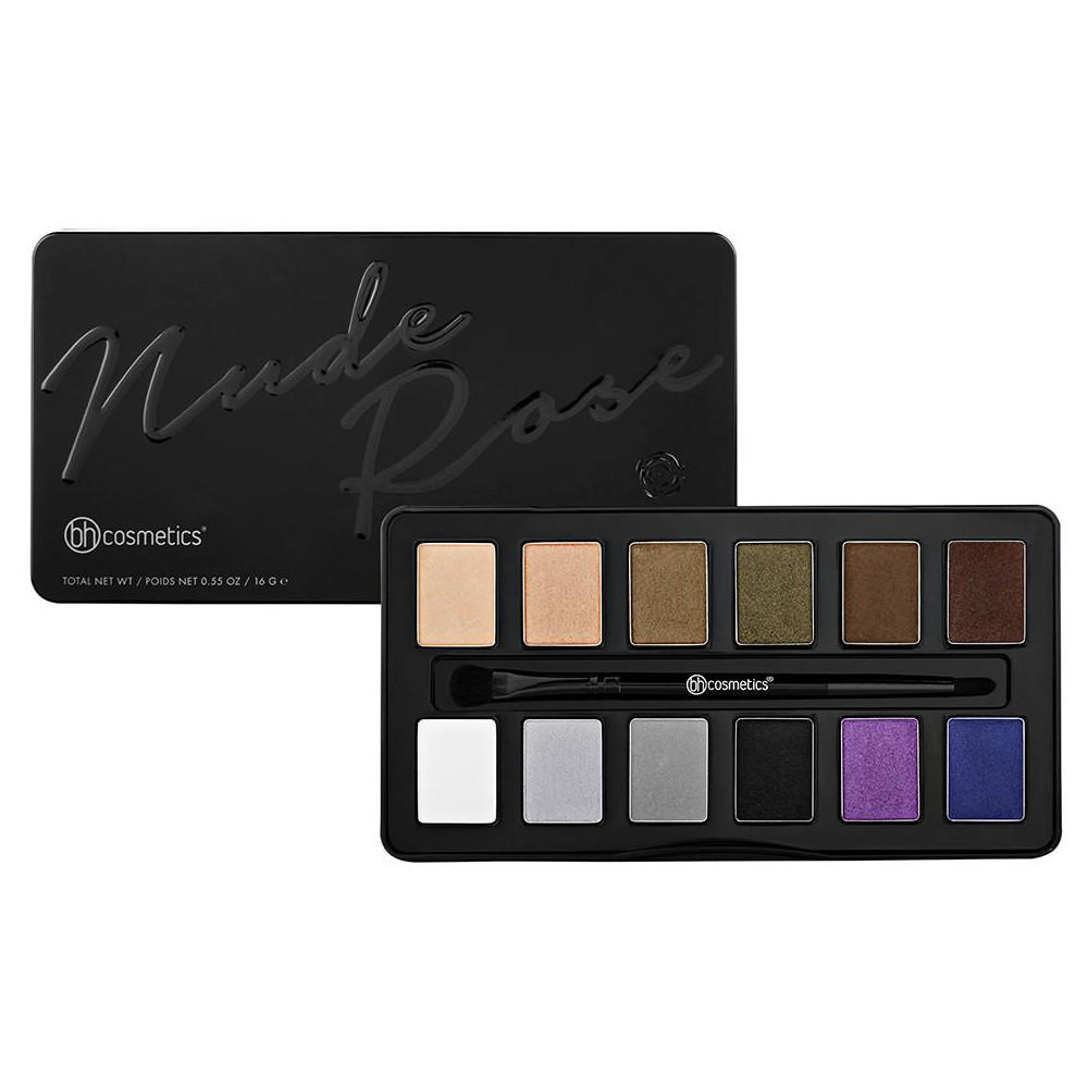 BH Cosmetics 12 Color Eyeshadow Palette Nude Rose Night Fall