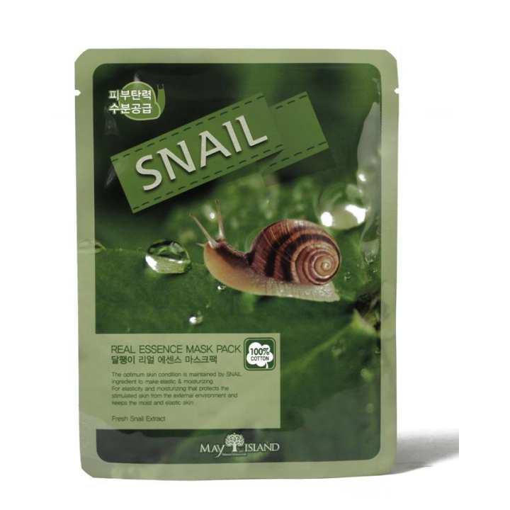 May Island Snail Real Essence Mask Pack