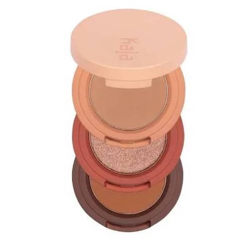 Kaja Beauty Bento Bouncy Eyeshadow Trio Spiked Ginger 10