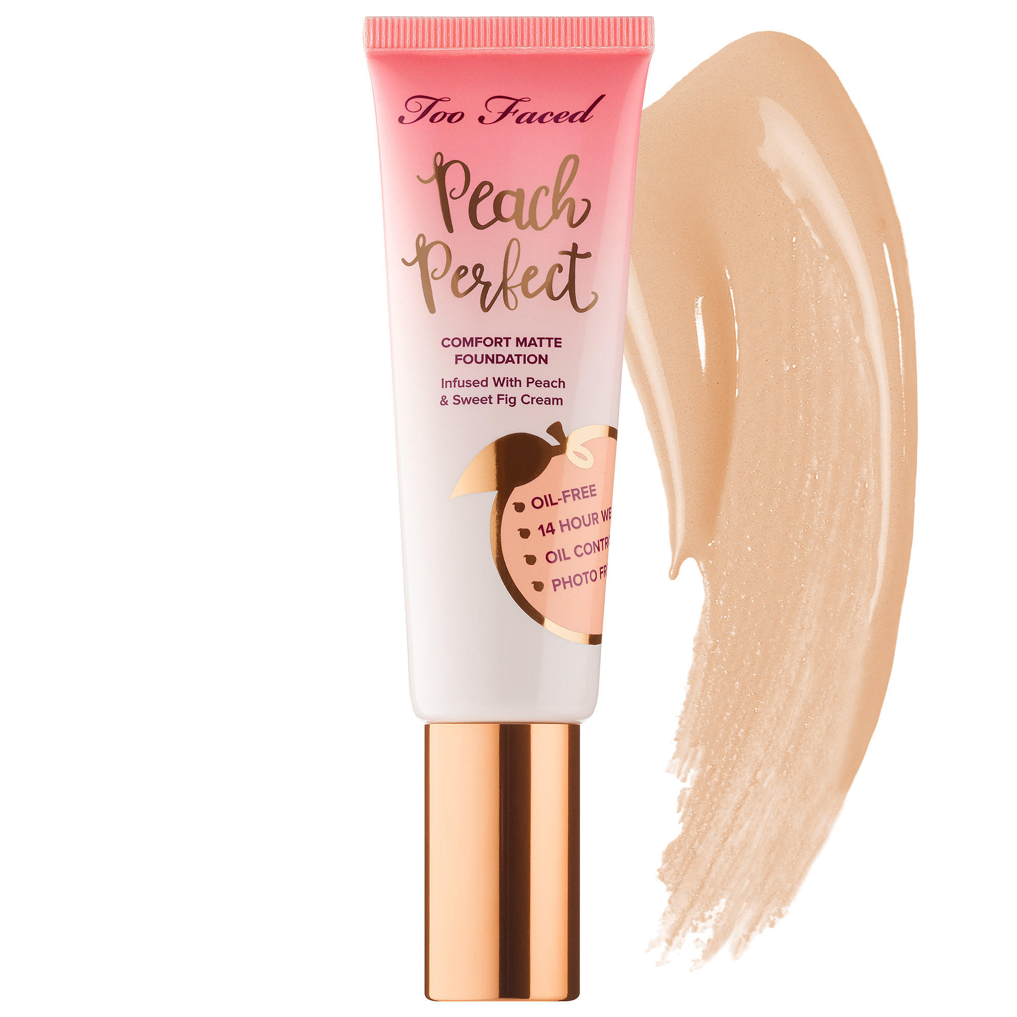 Too Faced Peach Perfect Comfort Matte Foundation Nude