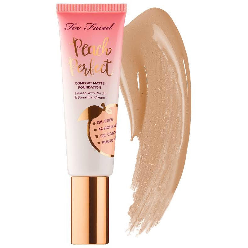 Too Faced Peach Perfect Comfort Matte Foundation Warm Sand