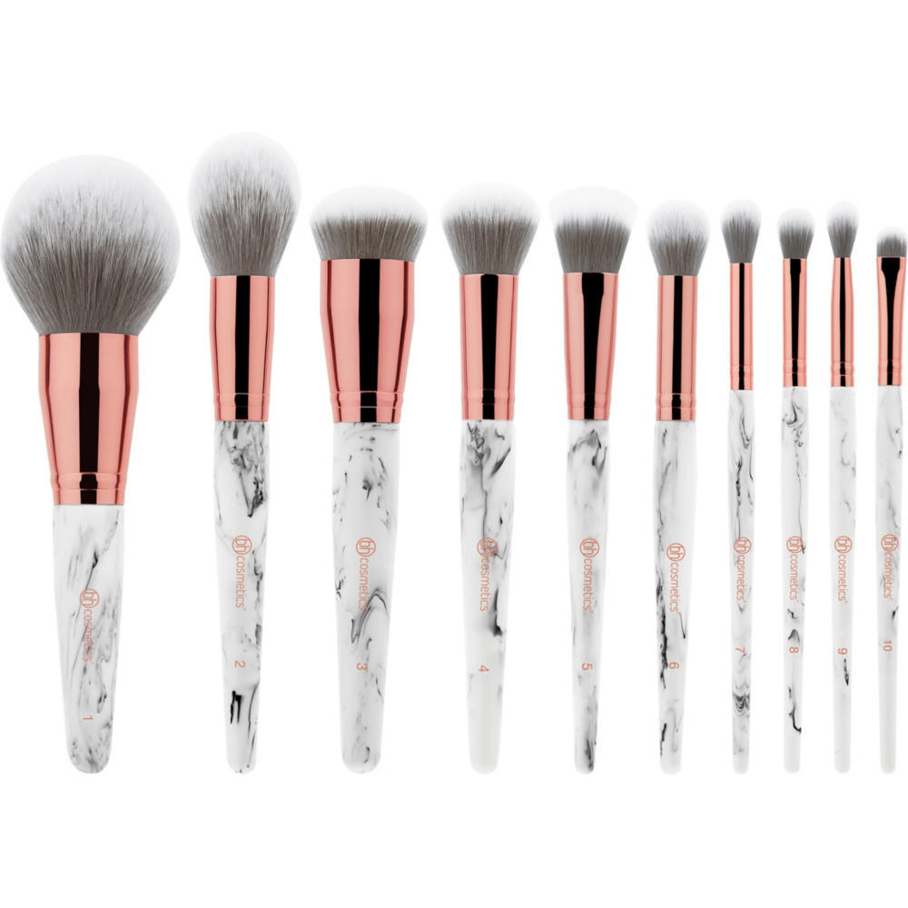 BH Cosmetics Marble Luxe 10 Piece Brush Set