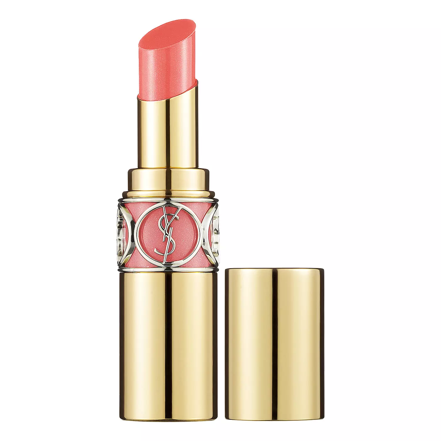 Ysl Rouge Volupte Shine Lipstick Corail Intuitive 15 Glambot Com Best Deals On Ysl Cosmetics