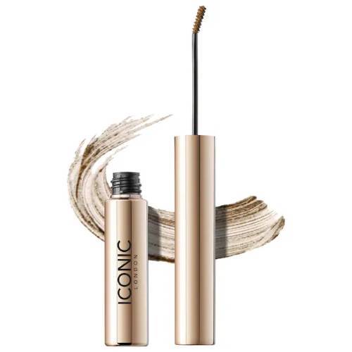 Iconic London Tint and Texture Brow Gel Black Brown