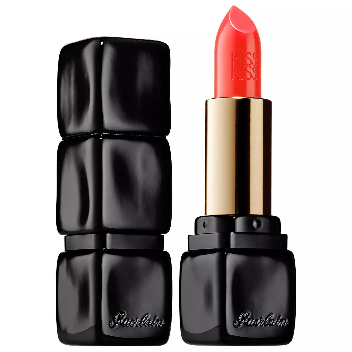 Guerlain KissKiss Lipstick Sexy Coral 344