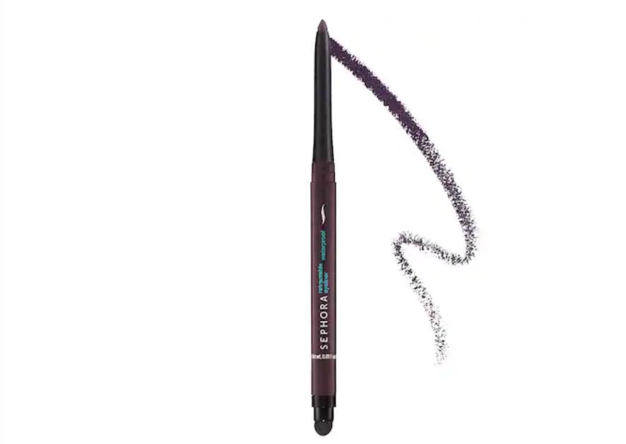 Sephora Retractable Waterproof Eyeliner Matte Deep Plum 21