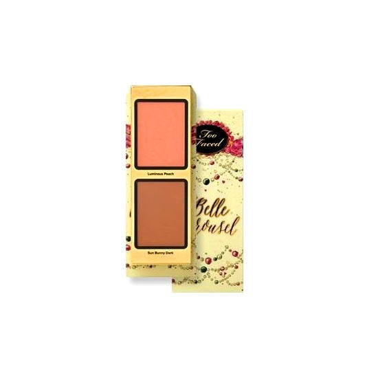 Too Faced Luminous Peach Cheek & Face Palette La Belle Carousel Collection