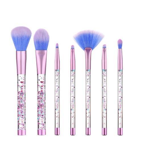 Lime Crime Aquarium Liquid Glitter Makeup Brush Set & Pouch