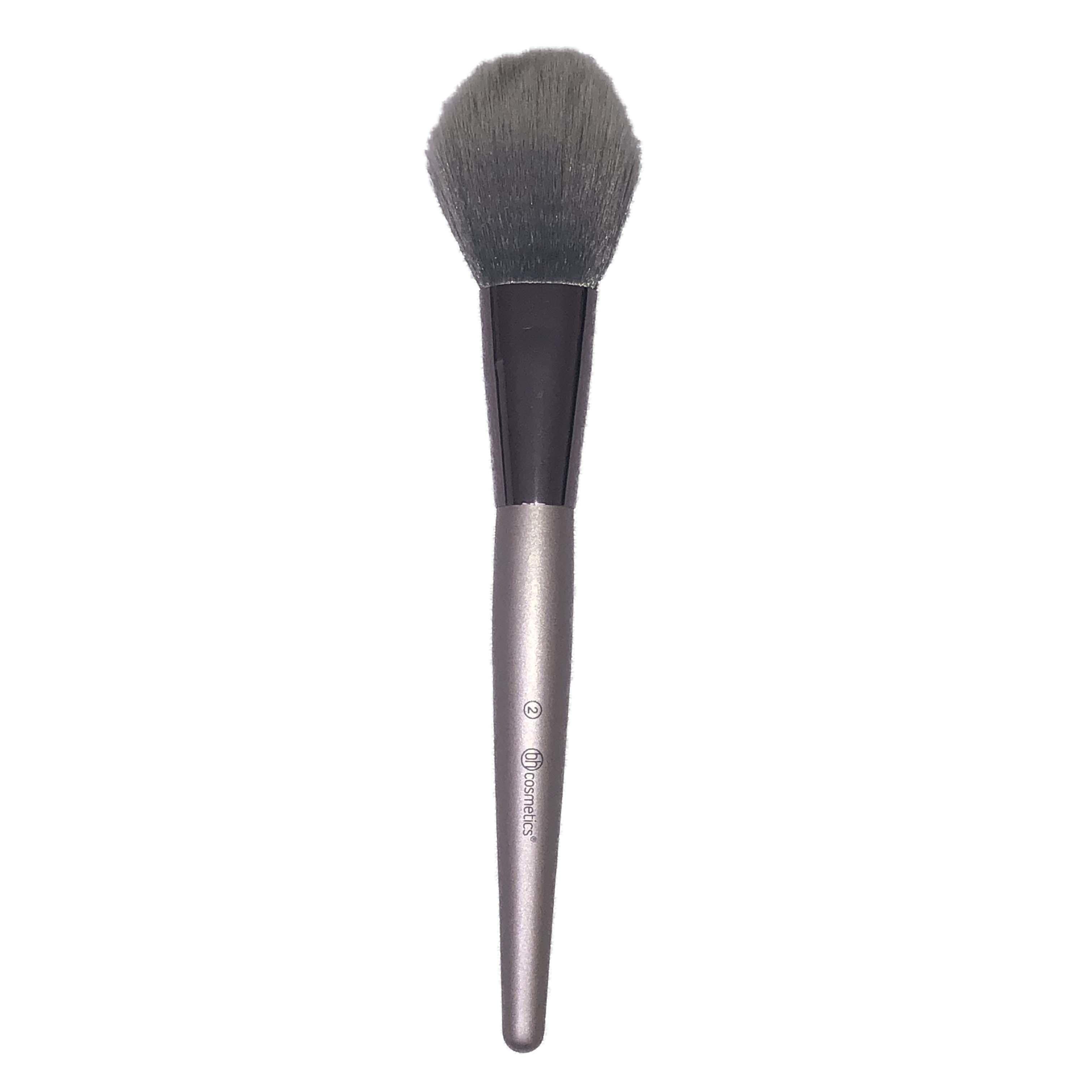 BH Cosmetics Jumbo Tapered Powder Face Brush Pewter 2