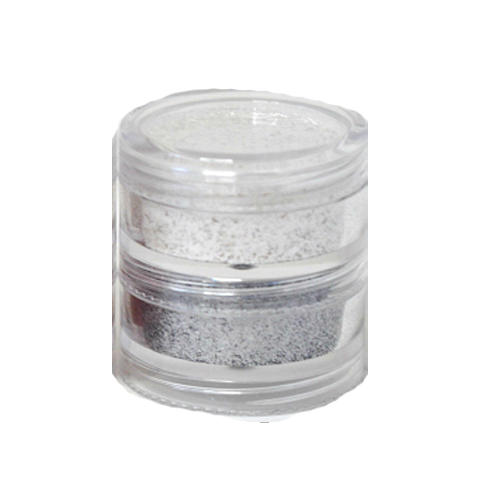 MAC Crushed Metallic Pigment White as Snow & Silver Sleet