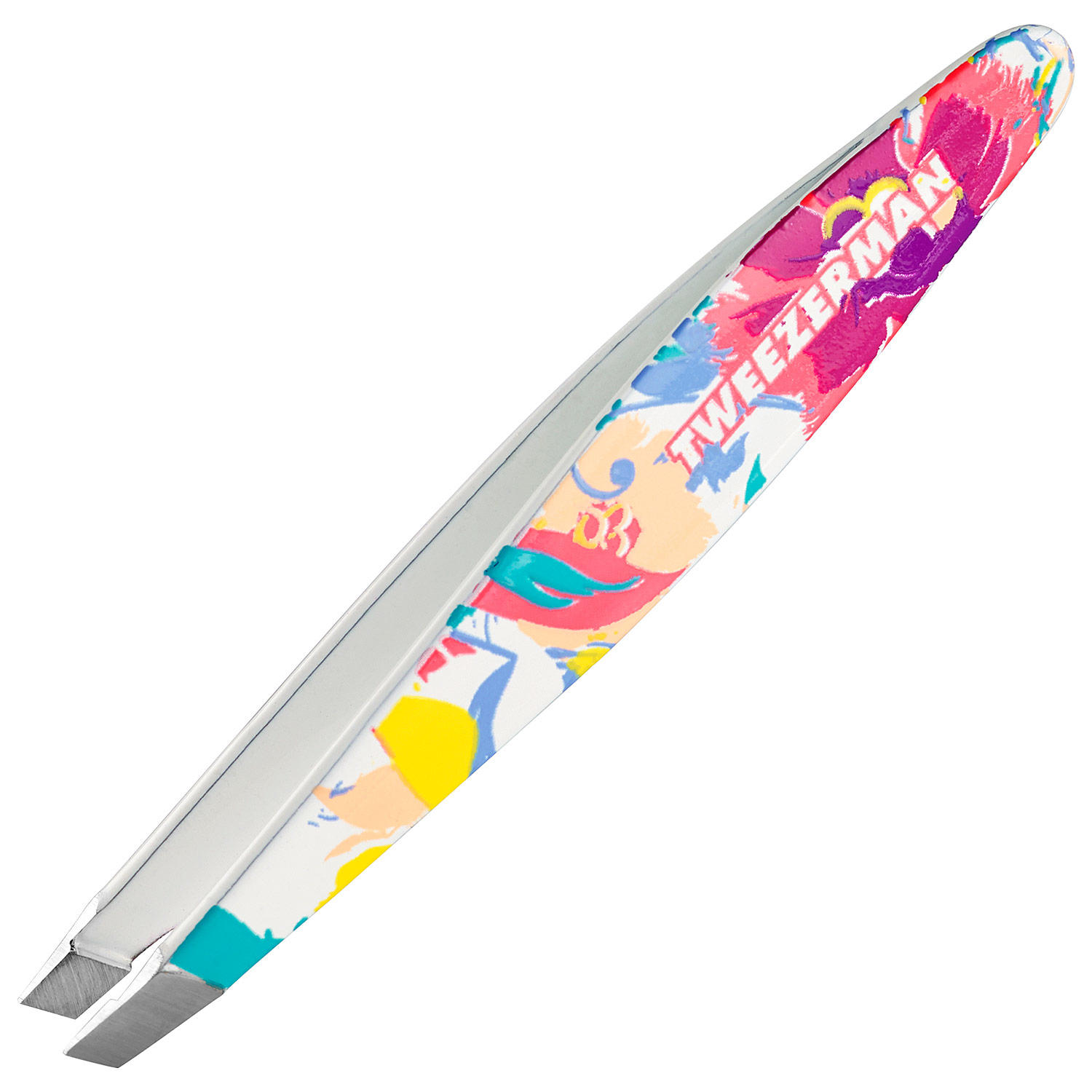 Tweezerman Special Edition Floral Sorbet: Mini Slant Tweezer