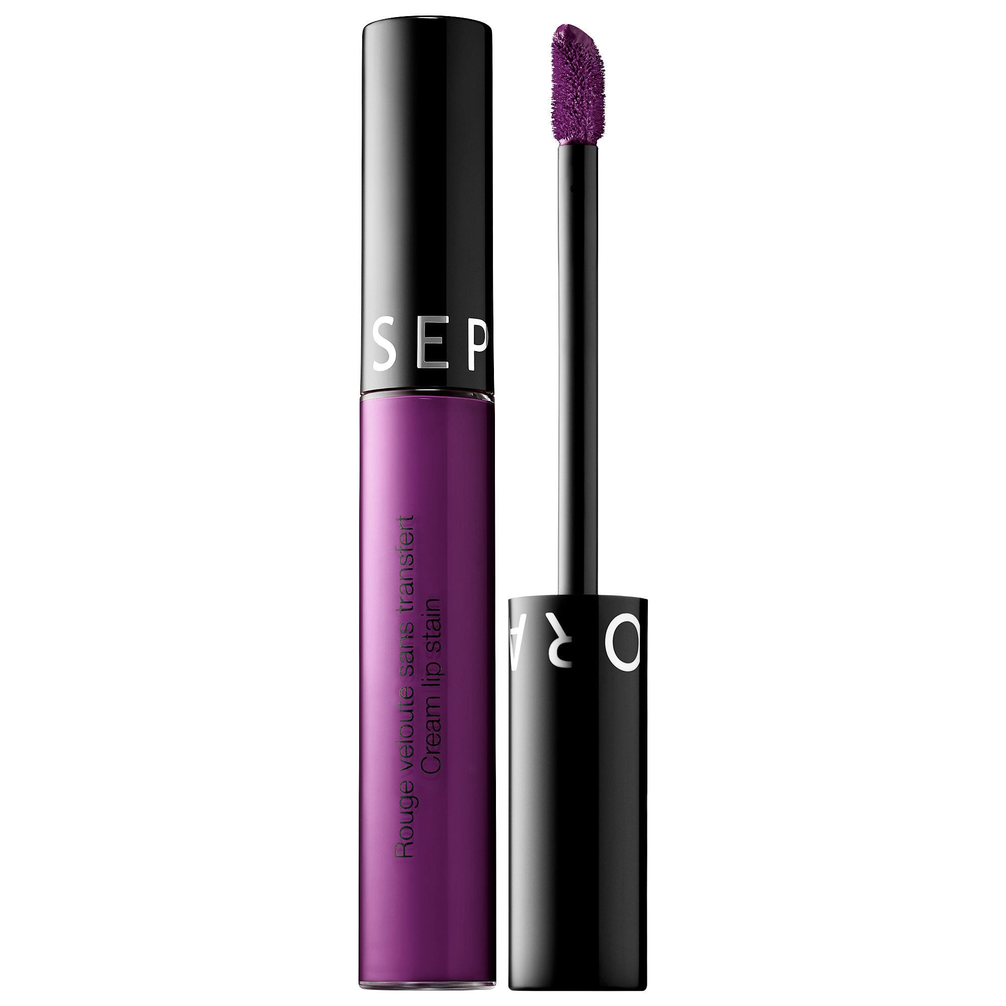 Sephora Cream Lip Stain Liquid Lipstick Dark Purple 52