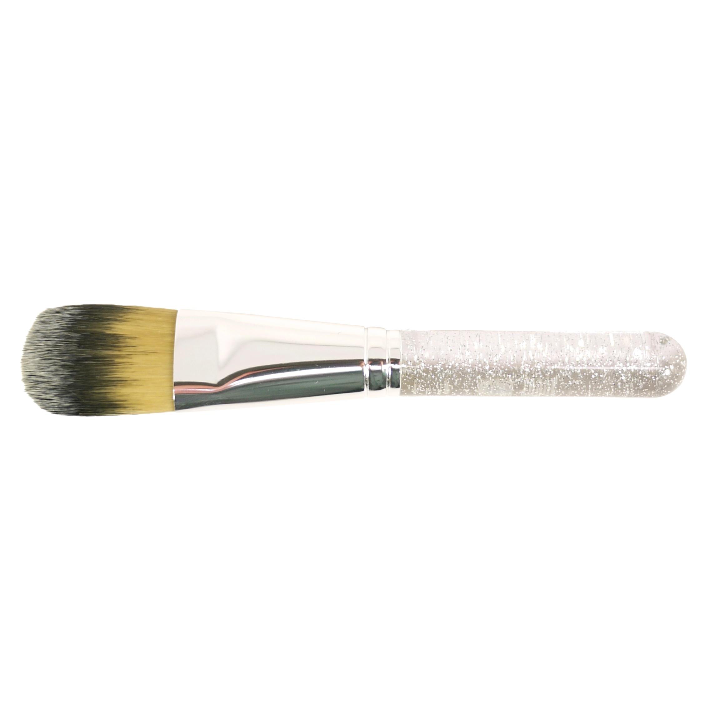MAC Foundation Brush 190SE Clear Silver Glitter #2