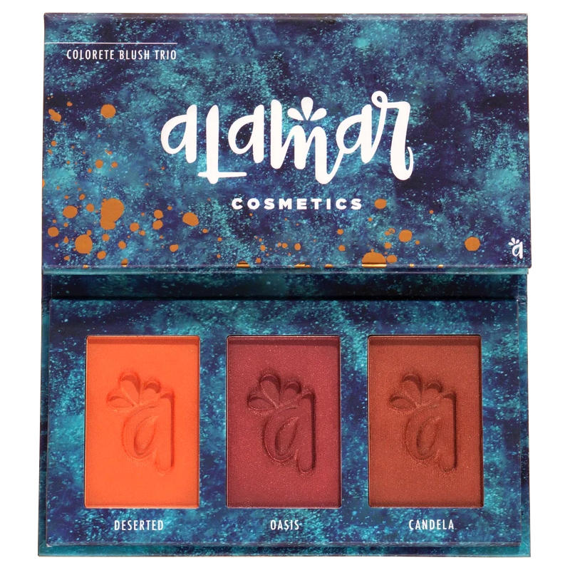 Alamar Cosmetics Colorete Blush Trio Palette Dark-Rich