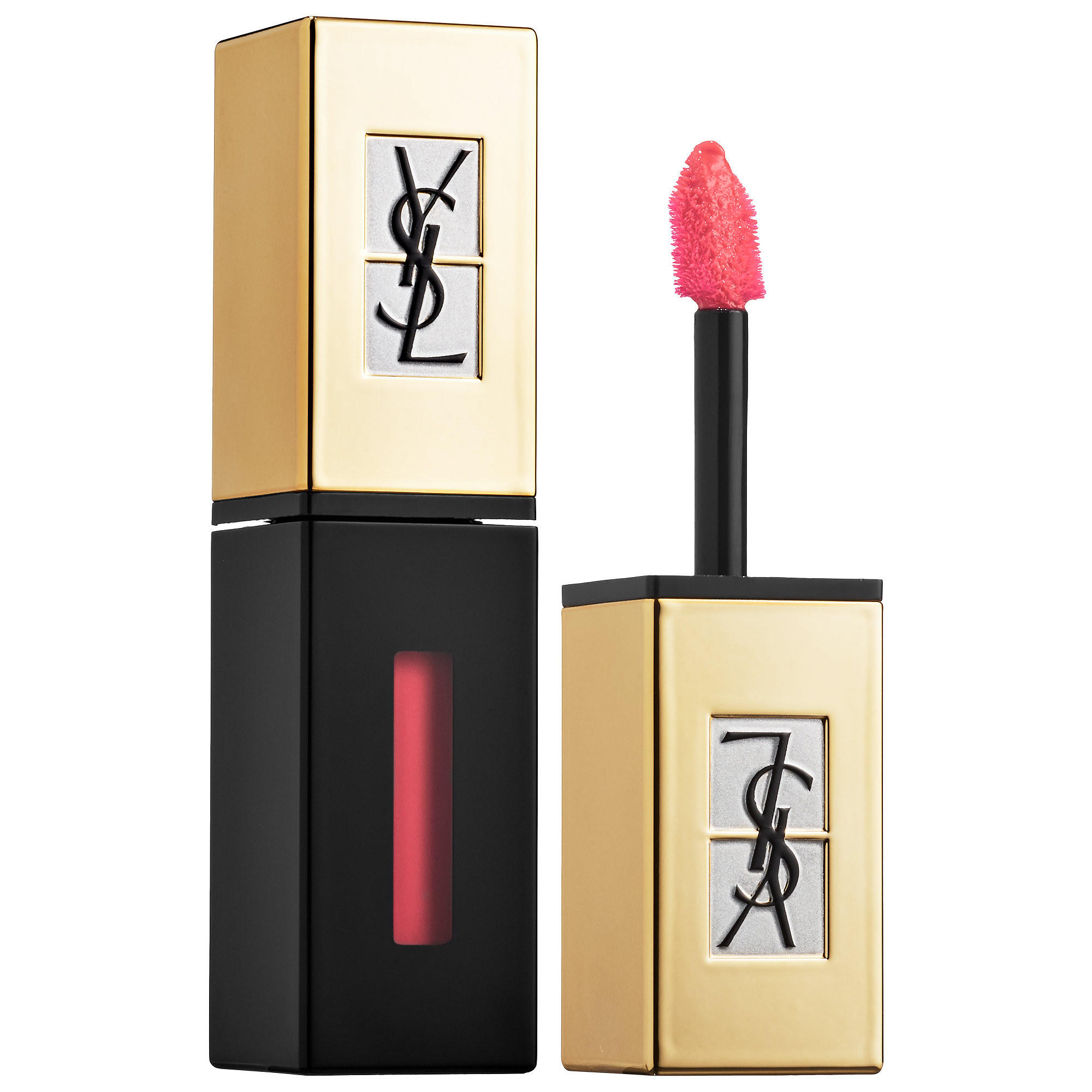 YSL Glossy Stain Lip Color Pink Rain 205