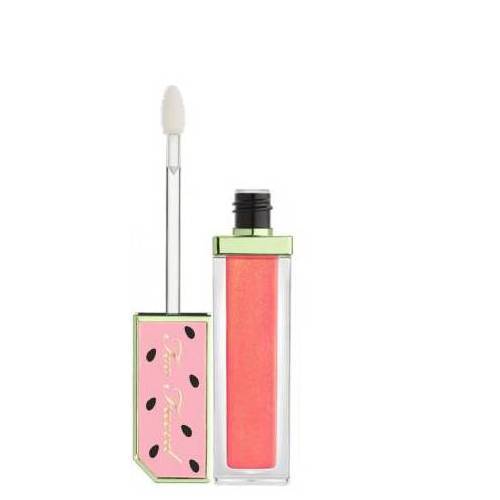 Too Faced Juicy Fruits Watermelon Candy Finish Lip Gloss Bump & Rind