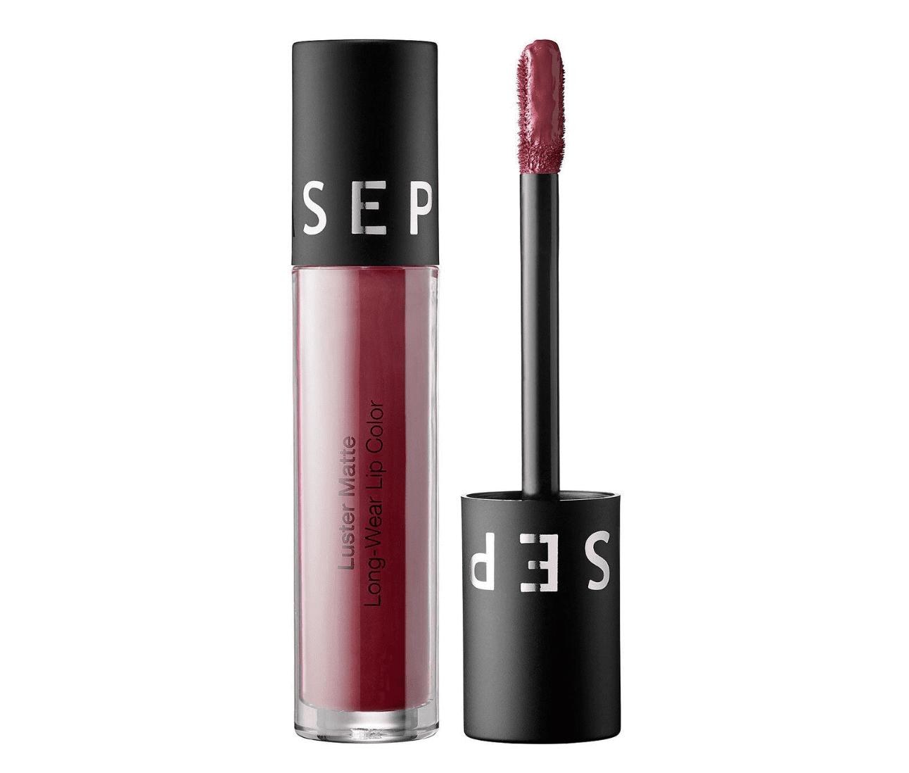 Sephora Luster Matte Long-Wear Lip Color Deep Plum Luster