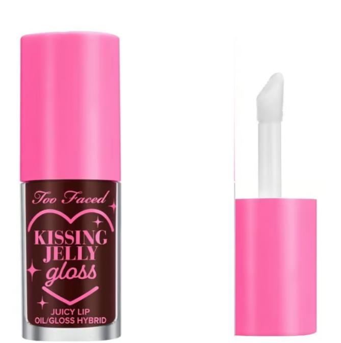 Too Faced Kissing Jelly Lip Oil Gloss Black Cherry #0