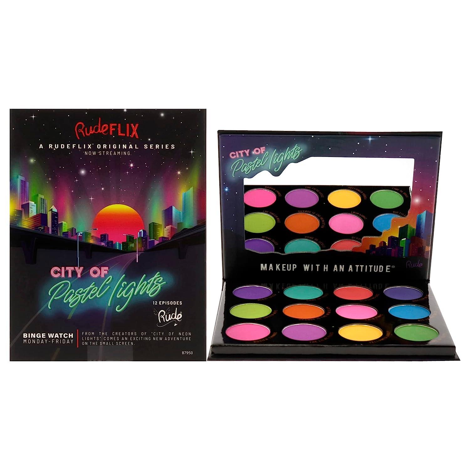 Rude Cosmetics City of Pastel Lights Pigment & Eyeshadow Palette