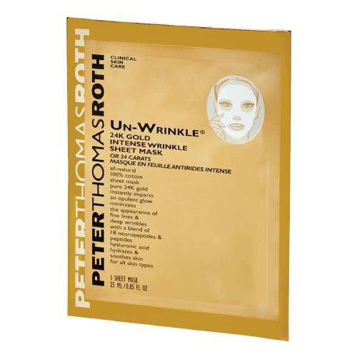  Peter Thomas Roth Un-Wrinkle 24K Gold Intense Wrinkle Sheet Face Mask 