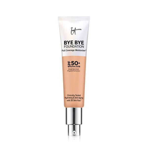 IT Cosmetics Bye Bye Foundation Full-Coverage Moisturizer Medium Tan