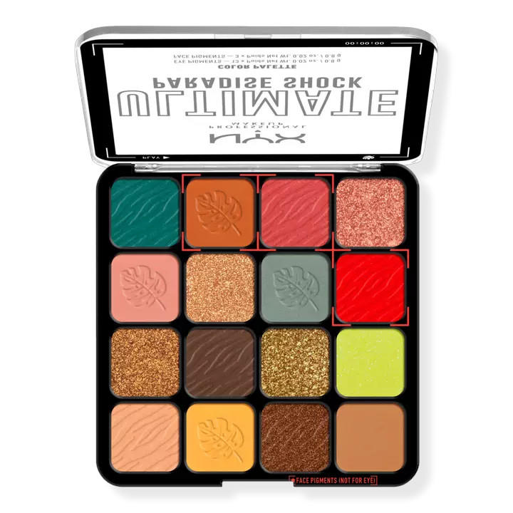 NYX Ultimate Color Shadow Palette Paradise Shock