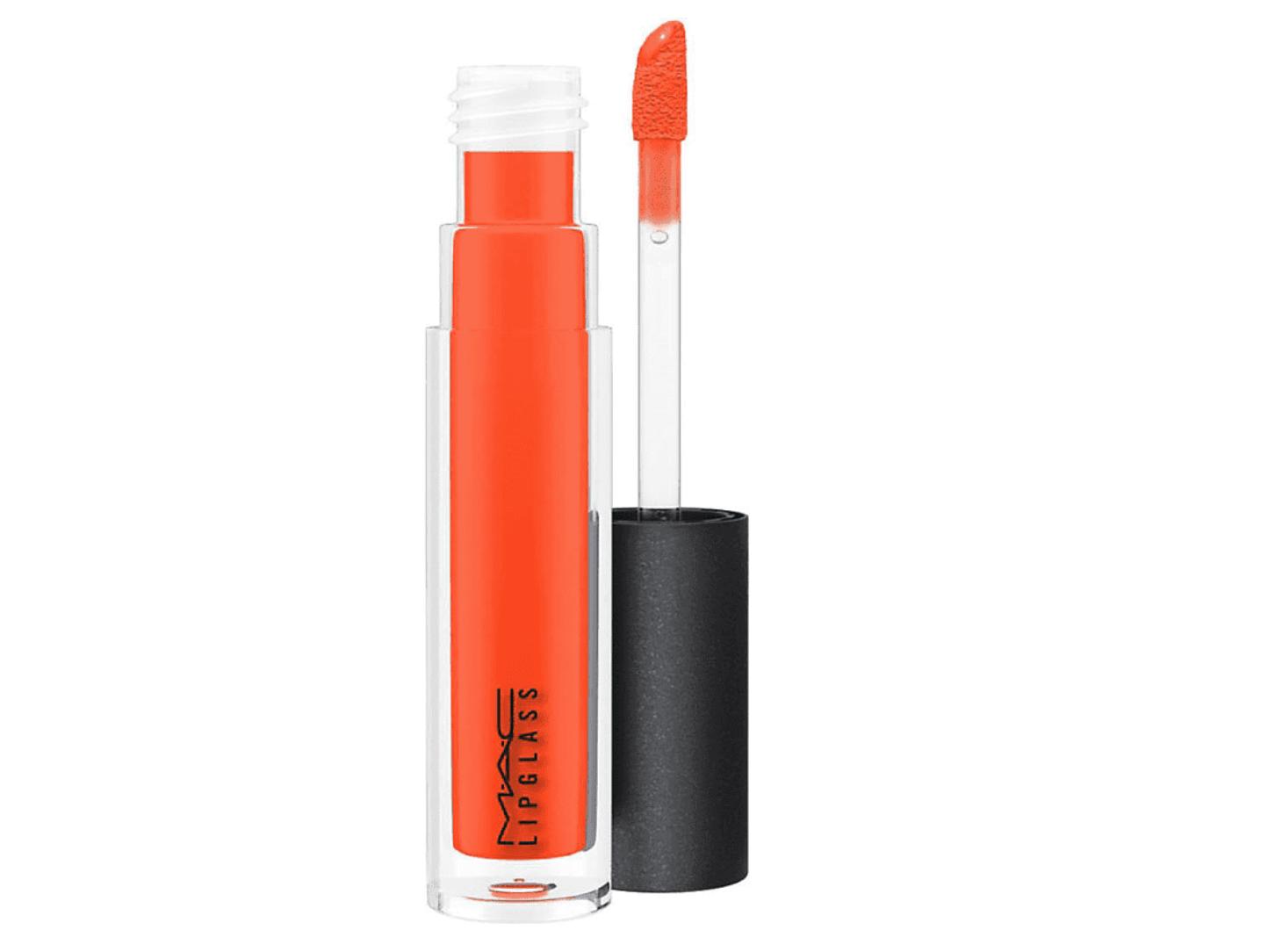 MAC Lipglass Rambunctious (orange red)