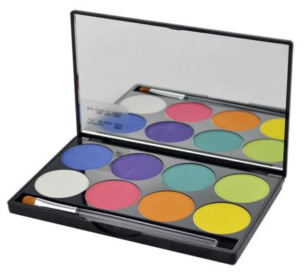 Mehron Pressed Powder Pigments Palette Fire