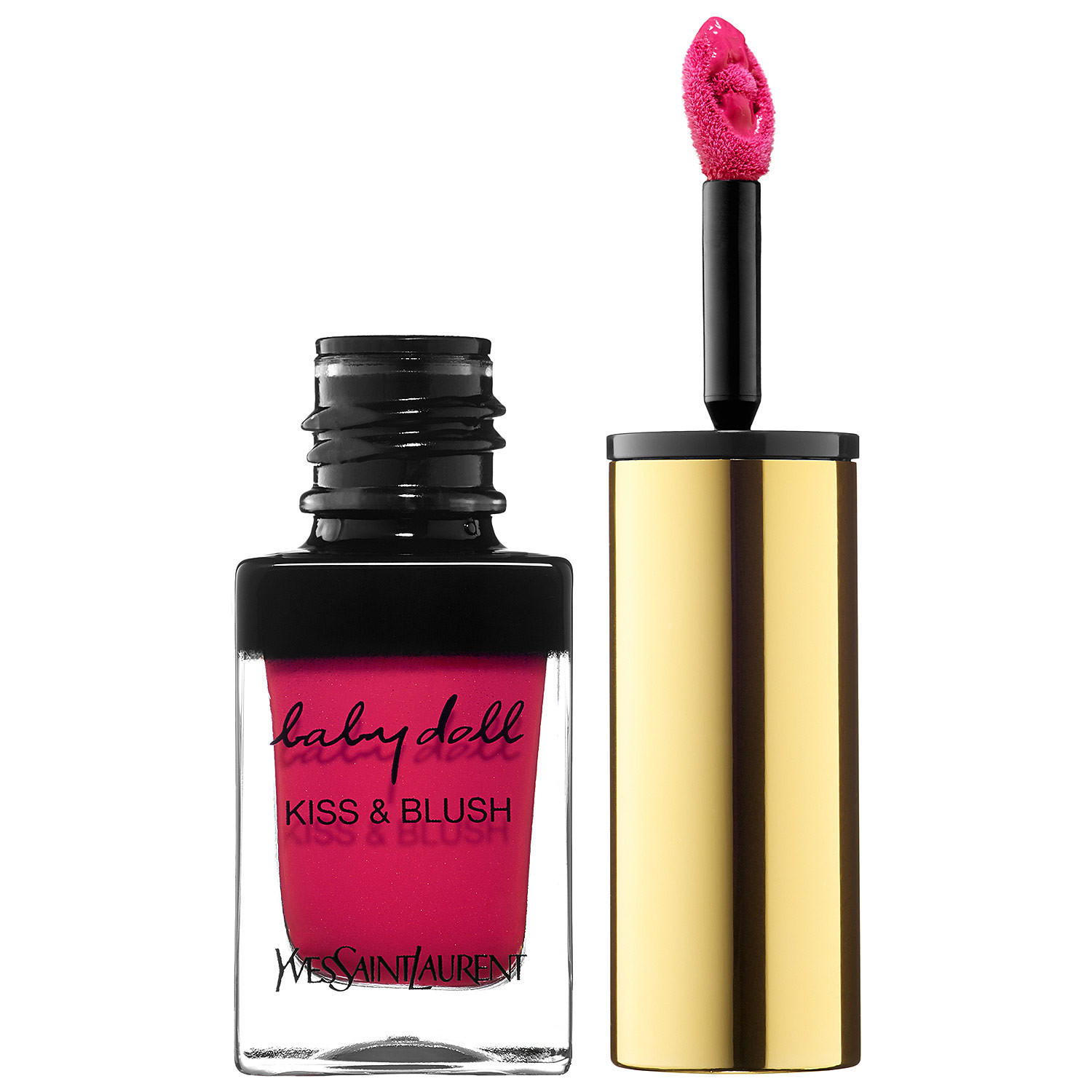 YSL Baby Doll Kiss & Blush Lips & Cheeks Fuchsia Desinvolte 1