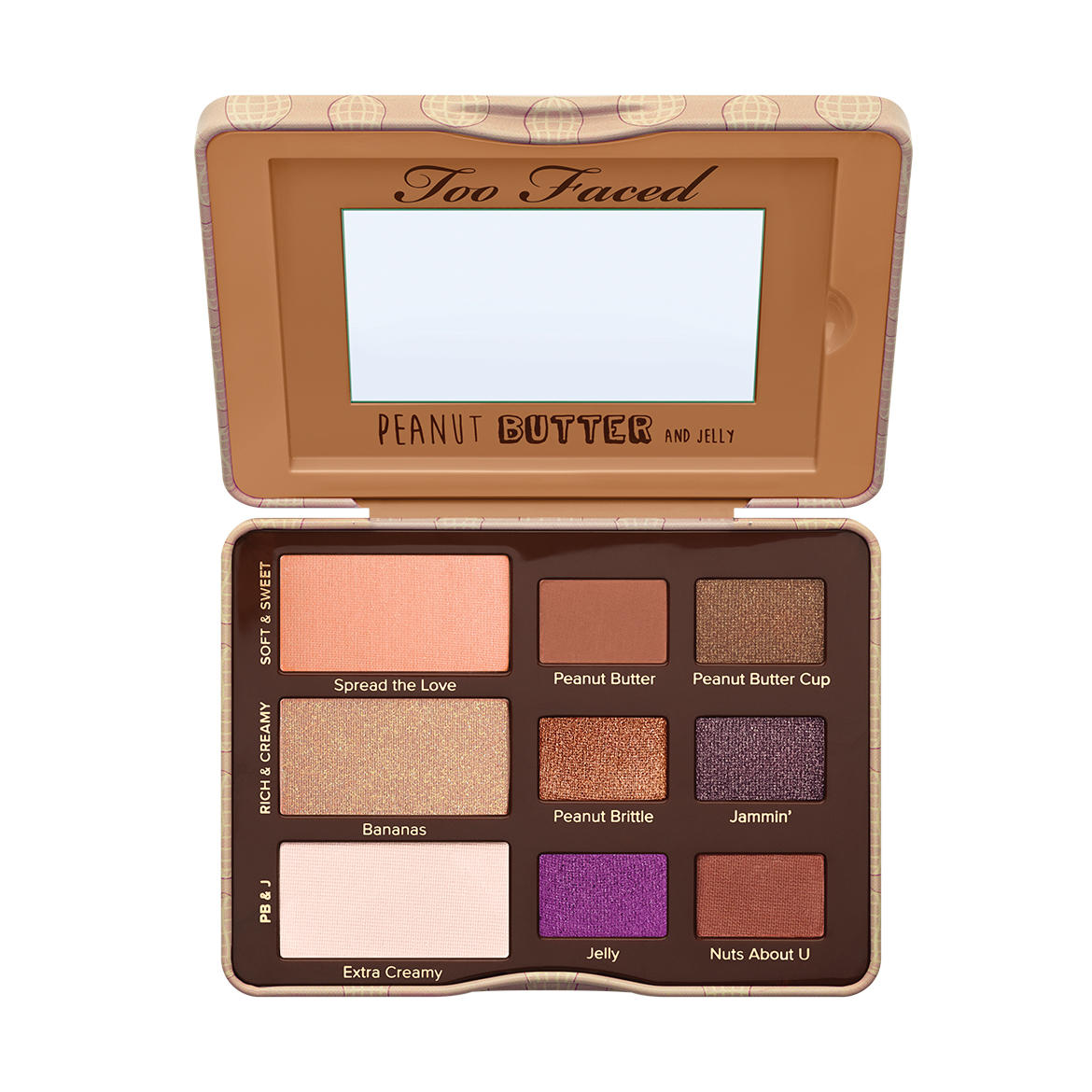 Too Faced Creamy & Decadent Eyeshadow Collection Peanut Butter And Jelly #0