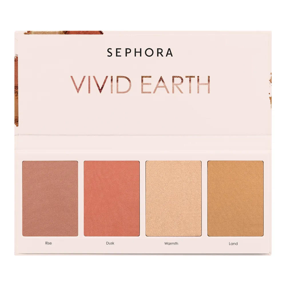Sephora Vivid Earth Face Palette Orange Ground