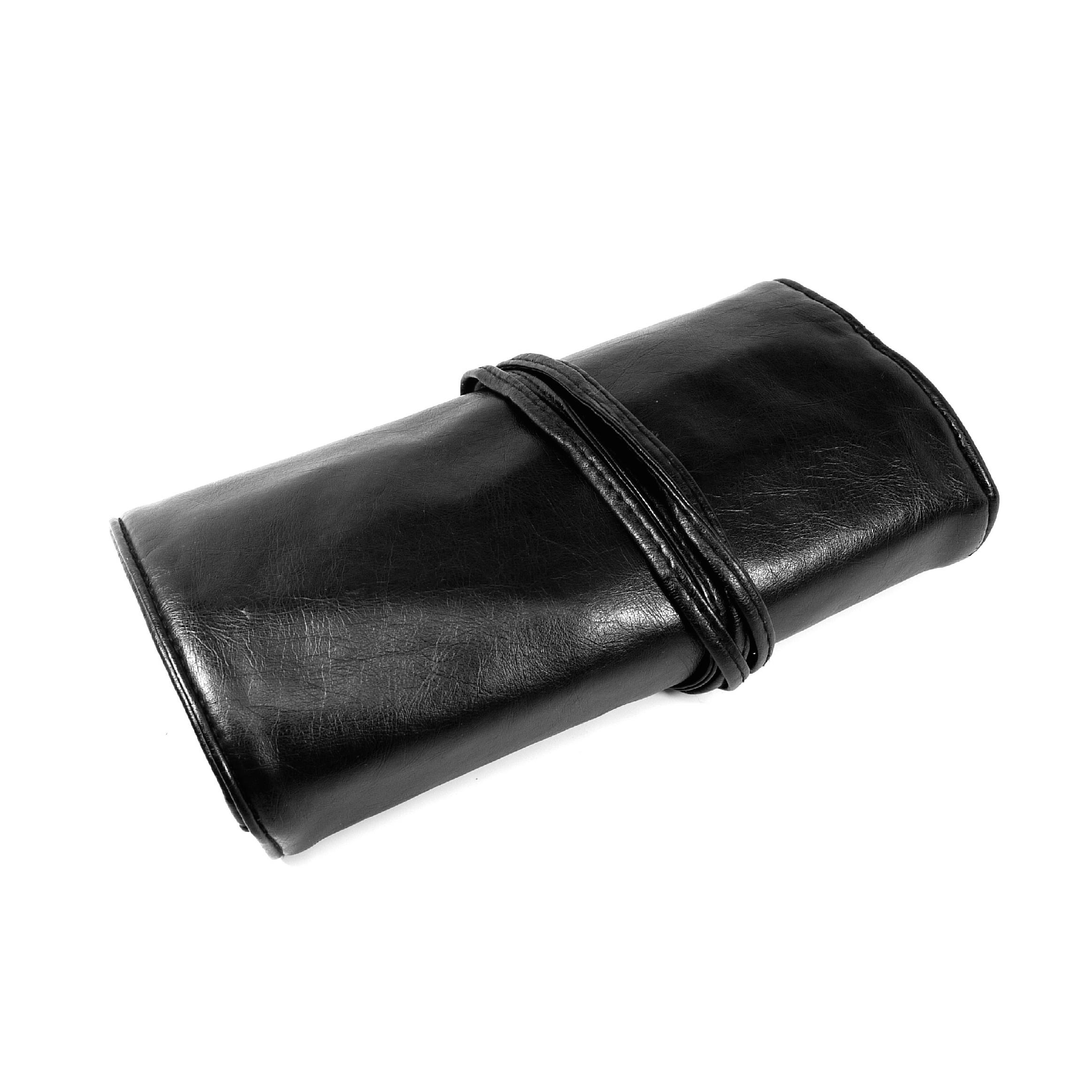 NARS Brush Roll Bag Black Leather Tie #4