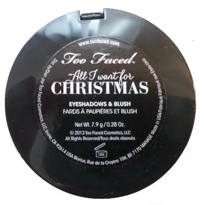 Too Faced All I Want For Christmas Eyeshadow & Blush Palette #1