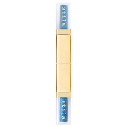 Stila Double Dip Suede Shade and Glitter Glow Liquid Eyeshadow Blue Jean