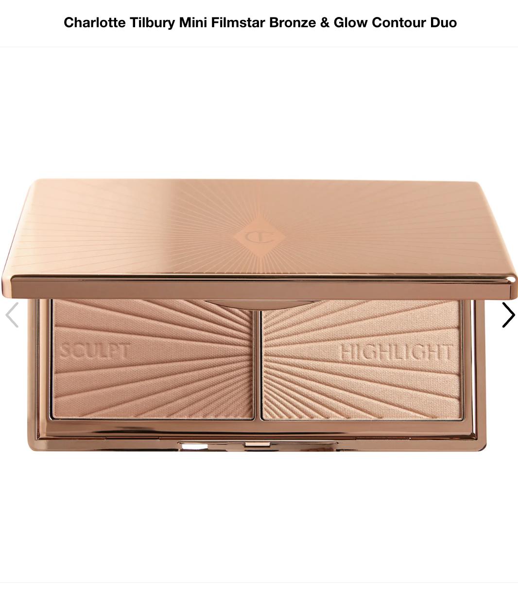 Charlotte Tilbury Filmstar Bronze & Glow Contour Duo Light To Medium Travel