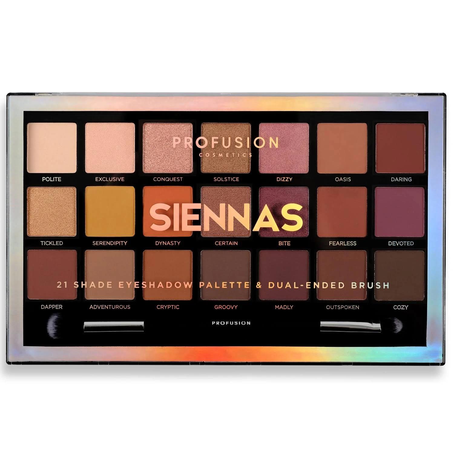 Profusion Cosmetics Siennas Eyeshadow Palette