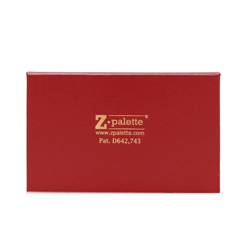 Z Palette Red Large Saffiano Leather Texture Collection Limited Ed. #1