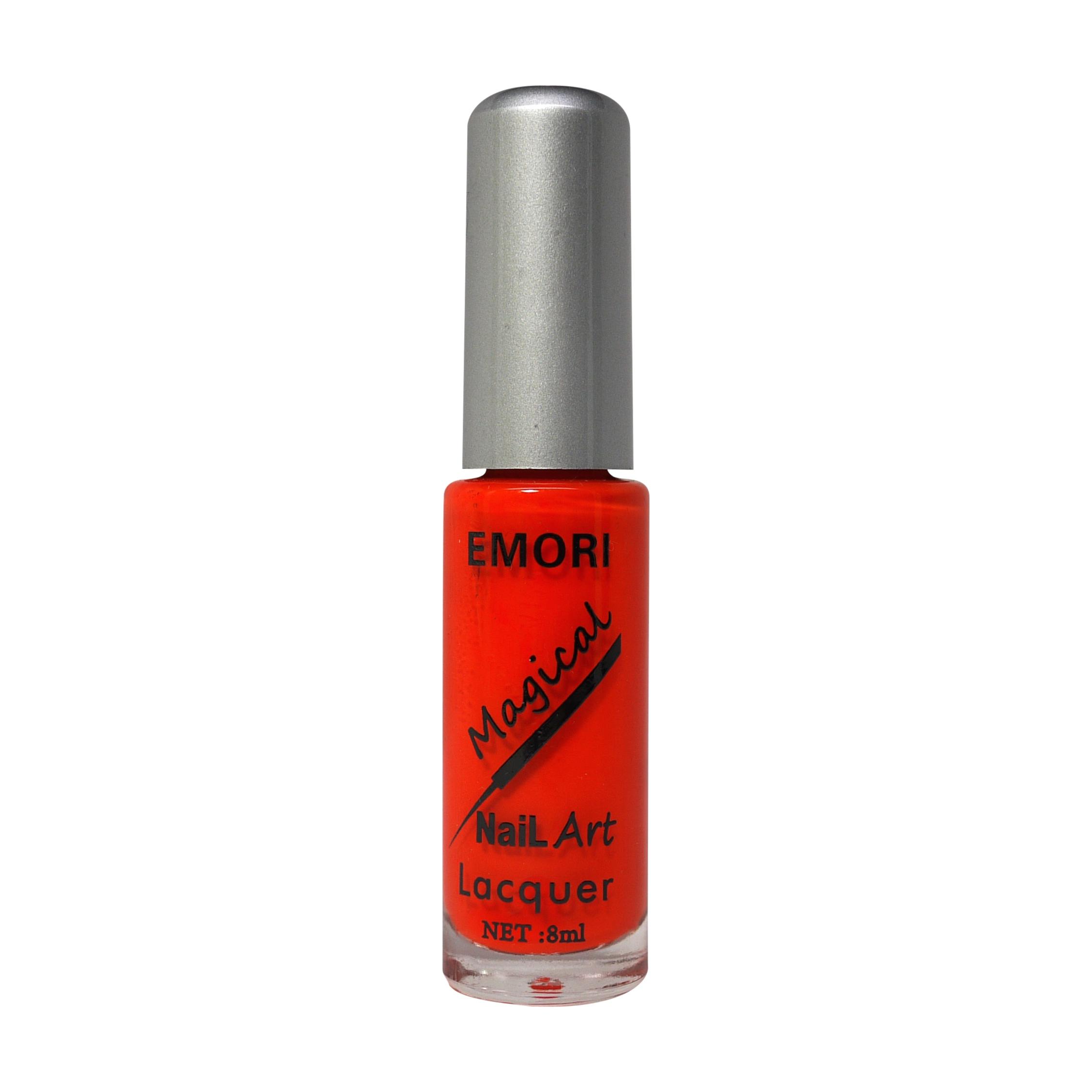 Emori Nail Art Lacquer Neon Orange
