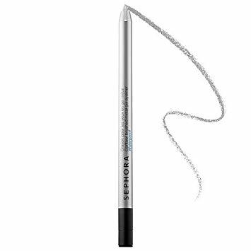 Sephora Contour Brushed Metal Gel Eyeliner Waterproof Silver Coin 02