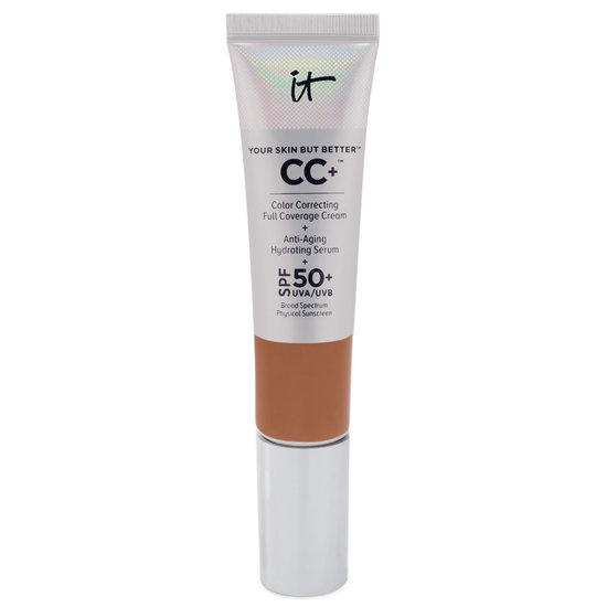 IT Cosmetics CC+ Color Correcting Full Coverage Cream + Anti-Aging Hydrating Serum Deep Mini