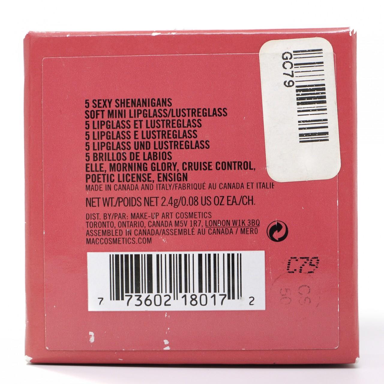 MAC Lipgloss 5 Sexy Shenanigans Lipgloss Set Mischief Makers Collection #4