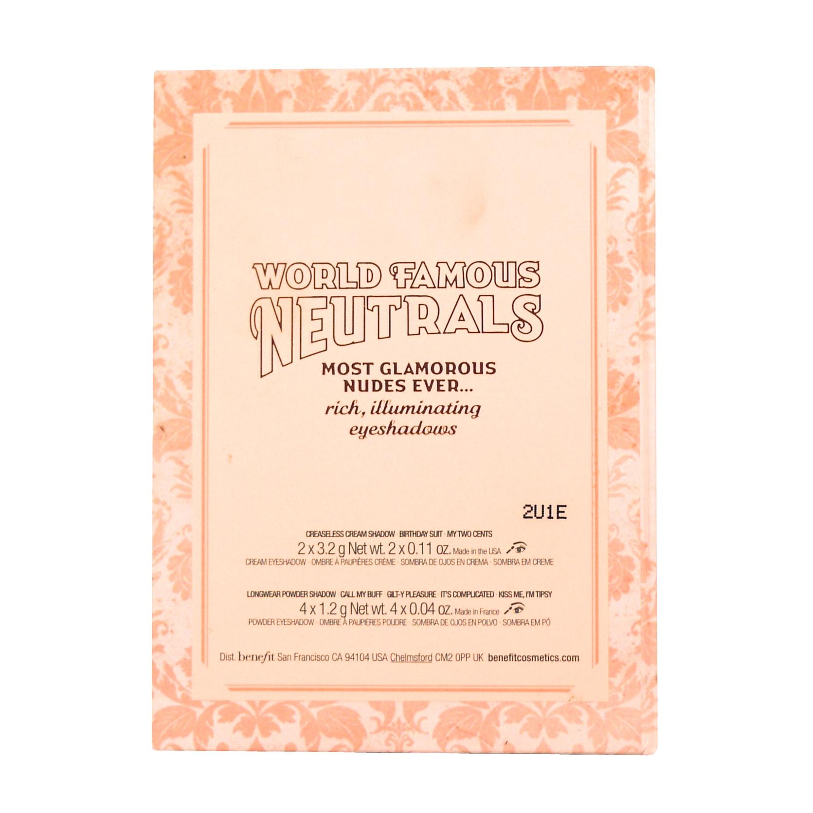 Benefit World Famous Neutrals Eye Palette #1