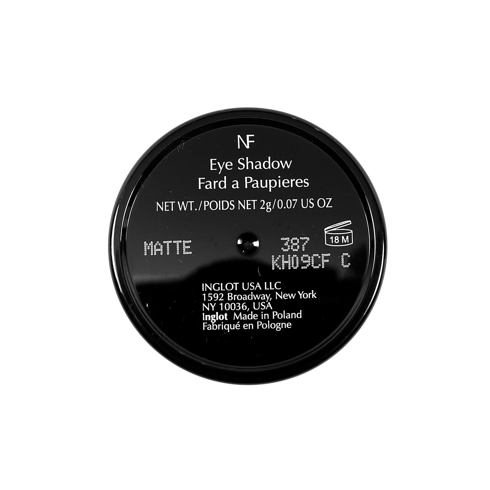 Inglot Eyeshadow Matte Stonewash Grey 387 #4