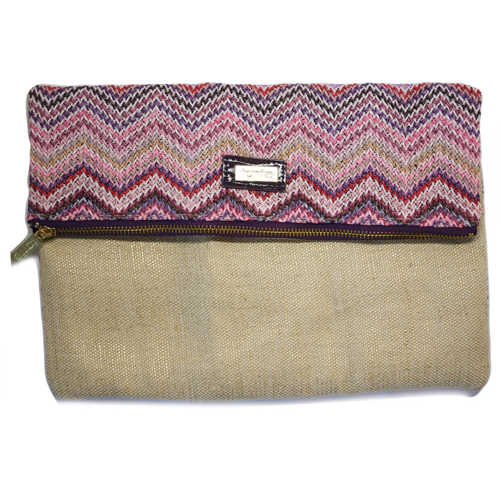 Tarte Tweed Chevron Patterned Large Makeup Bag #0