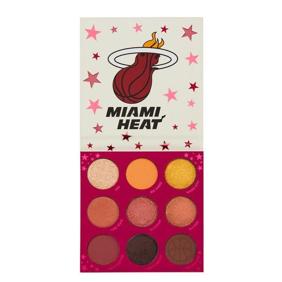 ColourPop x NBA Eyeshadow Palette Miami Heat