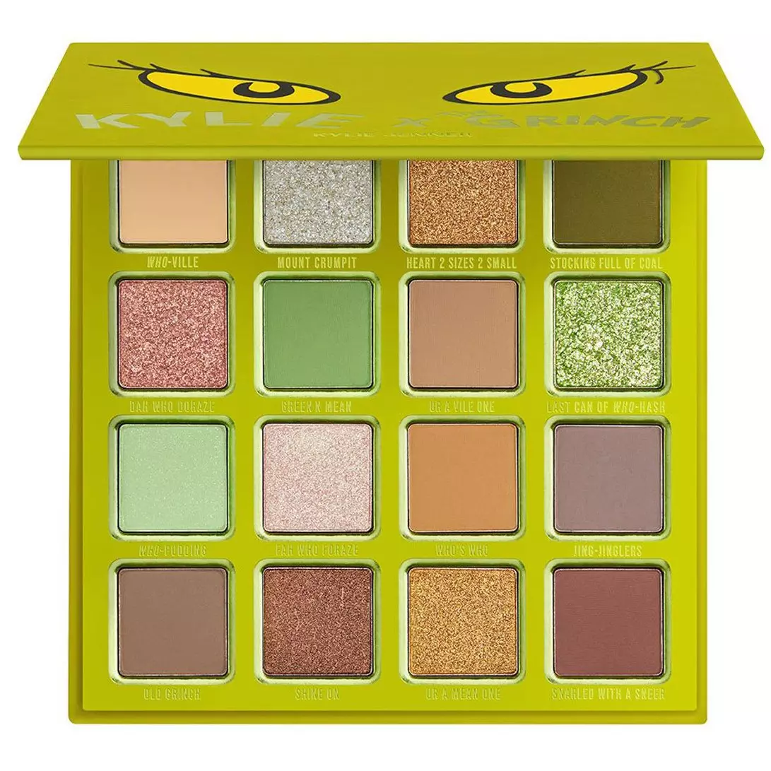 Kylie Cosmetics x Grinch Pressed Powder Palette | Glambot.com - Best ...